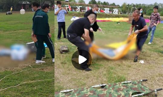 湖南株洲一男子从热气球坠亡
