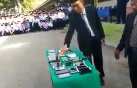 老师砸烂学生手机是怎么回事是哪所学校？学生该不该带手机去学校
