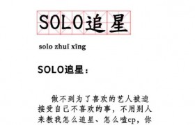 solo是什么意思什么梗，solo追星好还是混饭圈追星好有啥区别？