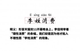 李姓消费是什么意思什么梗出处是哪里和李佳琪有啥关系