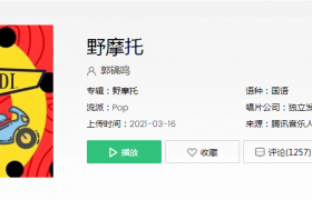 抖音歌曲歌词我想邀请你坐上我的野摩托是什么歌名是谁唱的