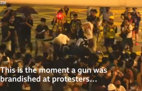 BBC恶意诋毁发香港警察举枪视频污蔑太无耻，港独分子脑残的吗