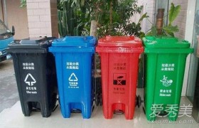 垃圾分类里的垃圾桶各种颜色代表放什么垃圾，红色绿色投放啥垃圾