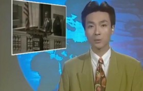 康辉回应中分发型说了什么，康辉年轻时候也是帅哥一枚啊