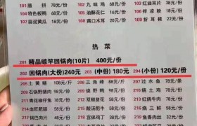 一份回锅肉400元定价过高吗是咋回事？连山回锅肉创始人代木儿菜谱