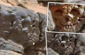 火星图片上发现外星人头骨是真的假的是怎么回事真相是啥？